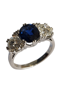 Rebuilt antique ring Bespoke By Baskerville | Re made antique jewellery | Rebuilt antique ring